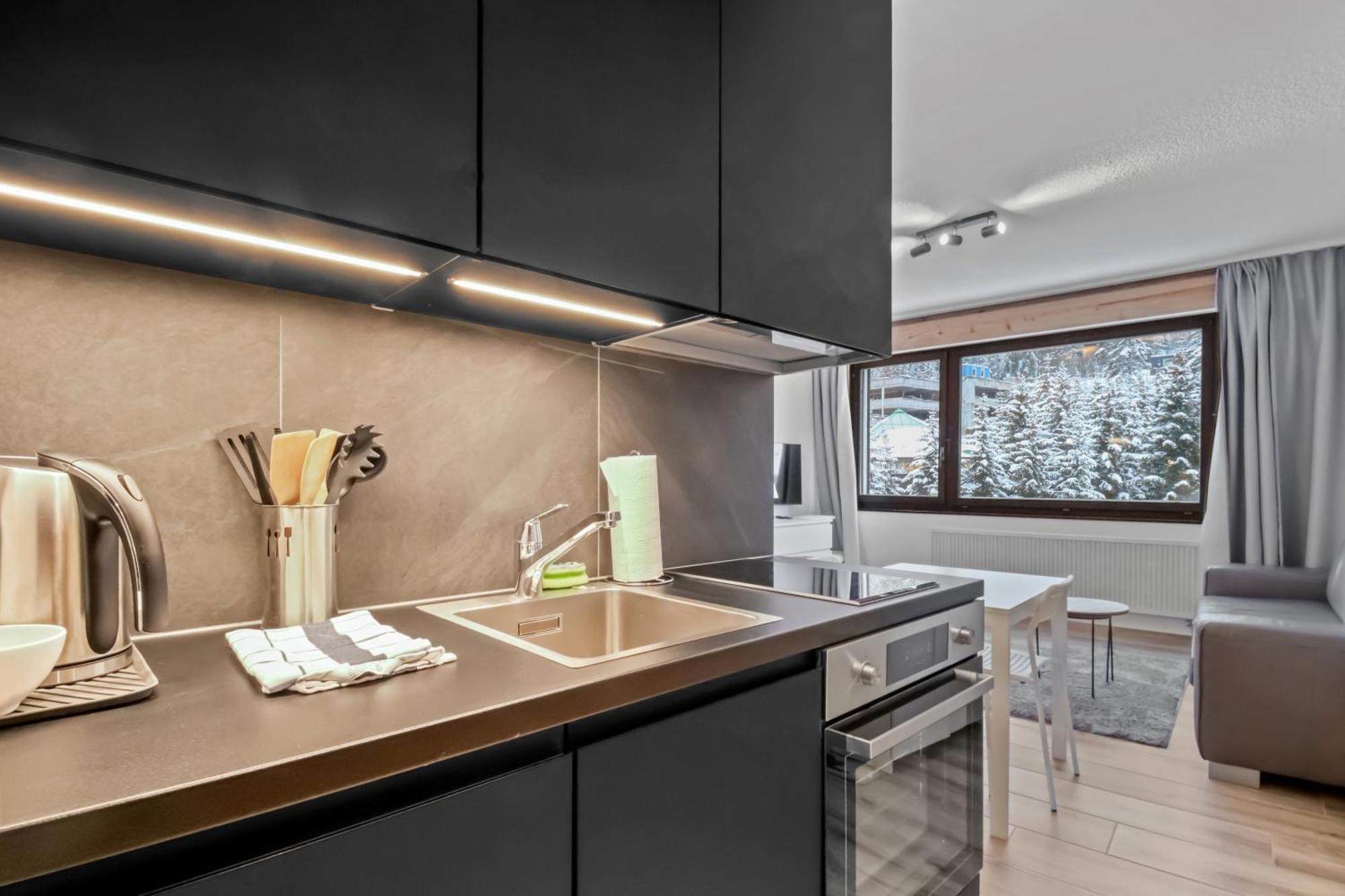 Studio Cosy Au Centre De Crans-Montana Luaran gambar