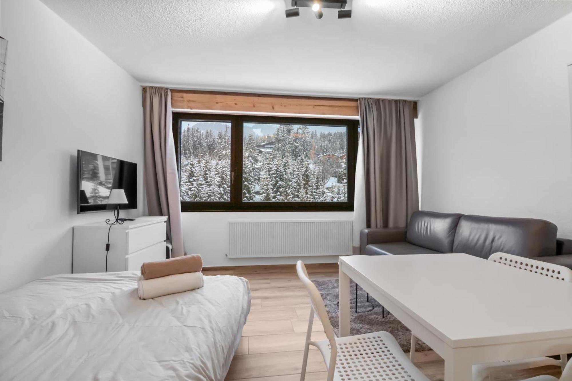 Studio Cosy Au Centre De Crans-Montana Luaran gambar